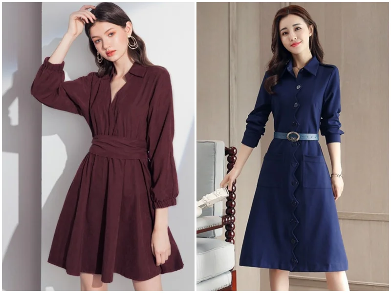 10 mẫu đầm sơ mi đẹp, trẻ trung dành cho các nàng công sở (2)