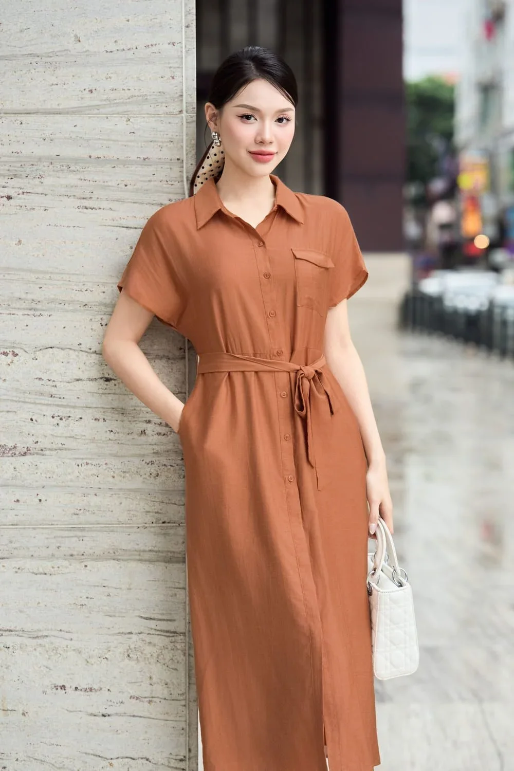 Top 10 kiểu đầm sơ mi suông siêu tôn dáng nên có trong tủ đồ (3)