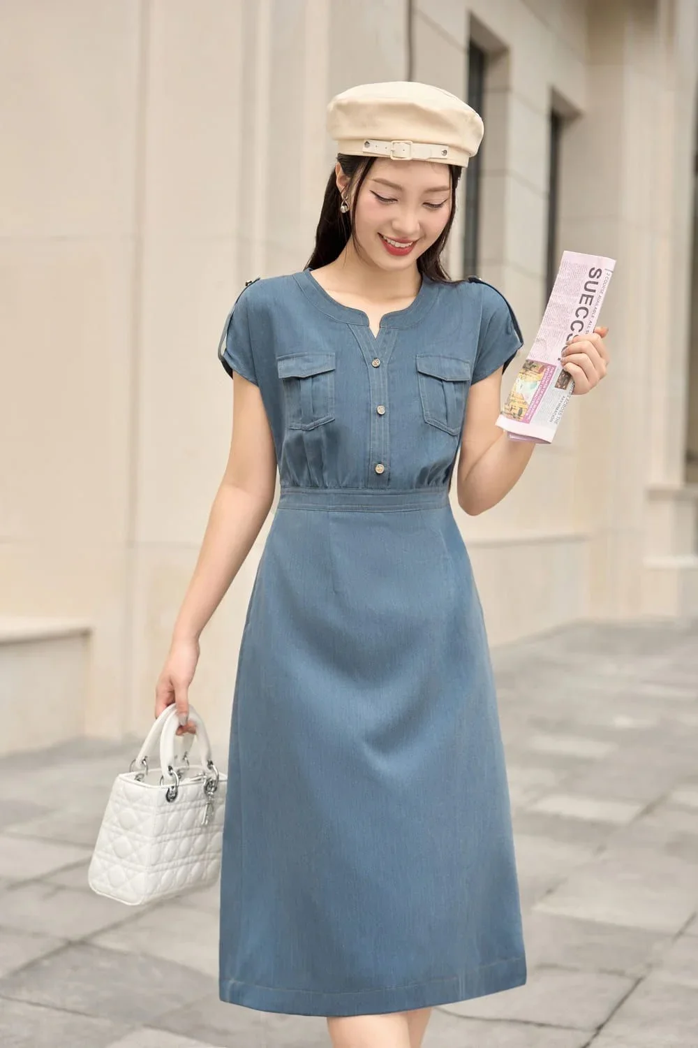 Top 10 kiểu đầm sơ mi suông siêu tôn dáng nên có trong tủ đồ (7)
