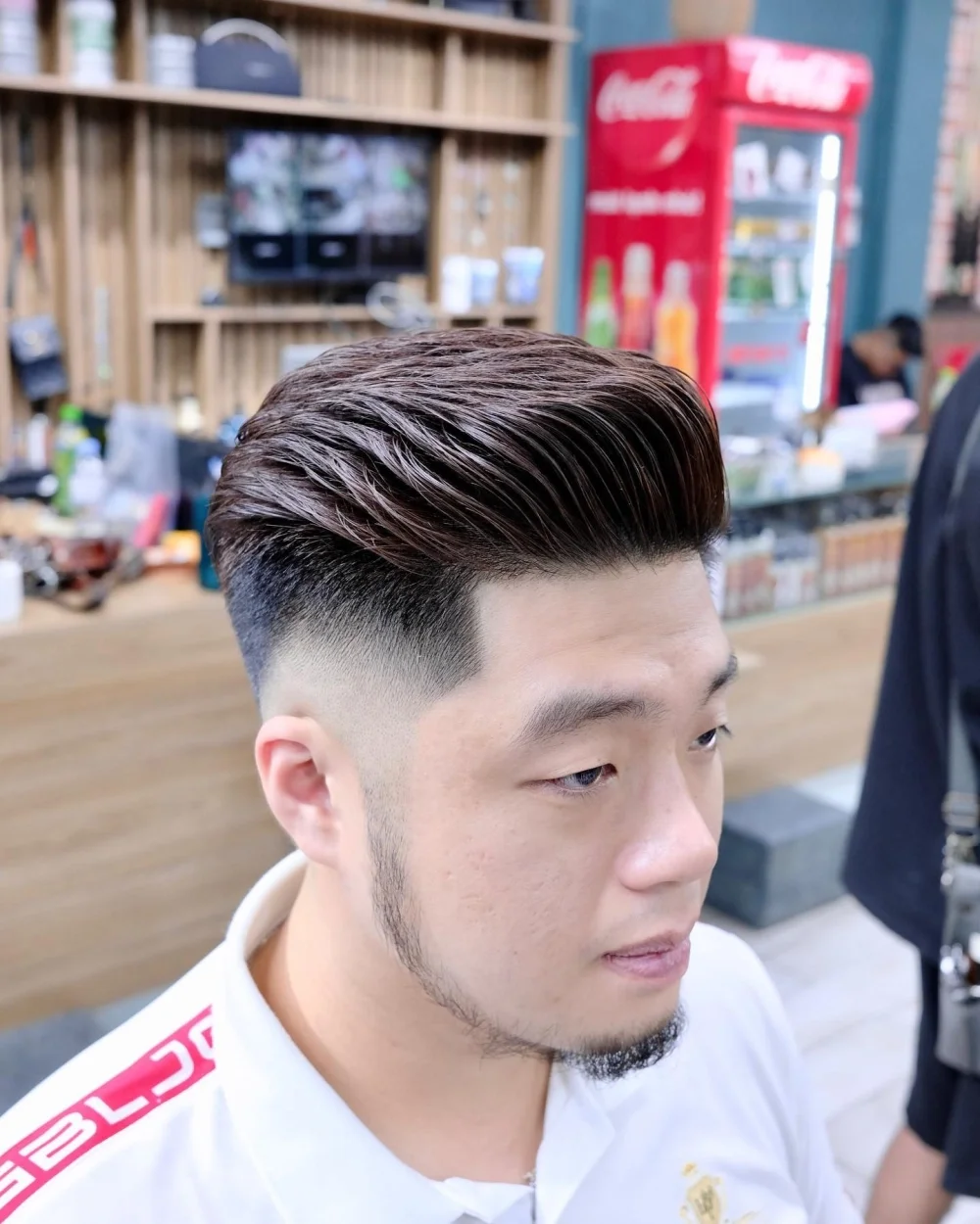 Tóc nam undercut uốn tạo độ phồng tự nhiên