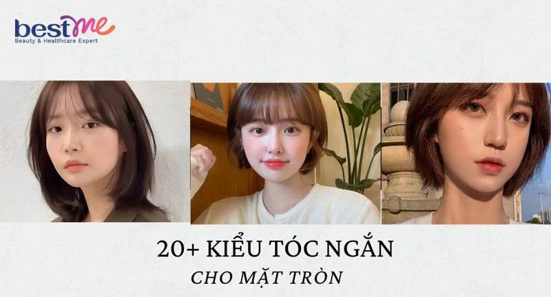 20+ kiểu tóc ngắn cho mặt tròn kết hợp cách trang điểm để đón tết thêm xinh