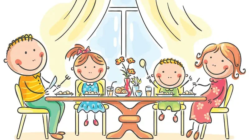 Hình vẽ tranh gia đình ngày Tết đơn giản nhất - hình 4