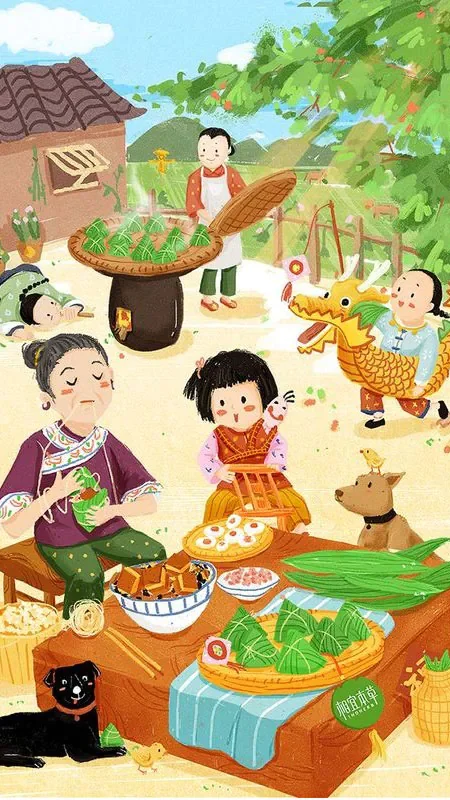 Hình ảnh về nhà ăn Tết vẽ đẹp - hình 4