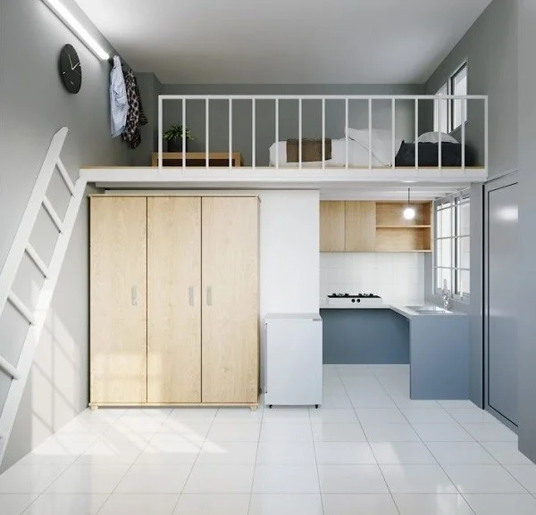 Decor phòng trọ 12m2 - NỆM THẮNG LỢI