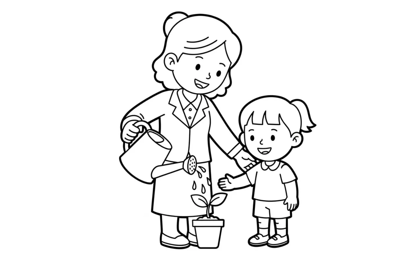 Cô dạy e cách trồng cây