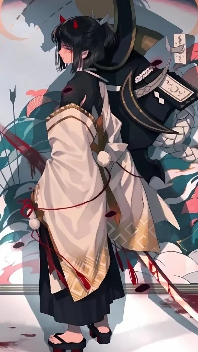 ảnh nền anime nữ cổ trang thướt tha