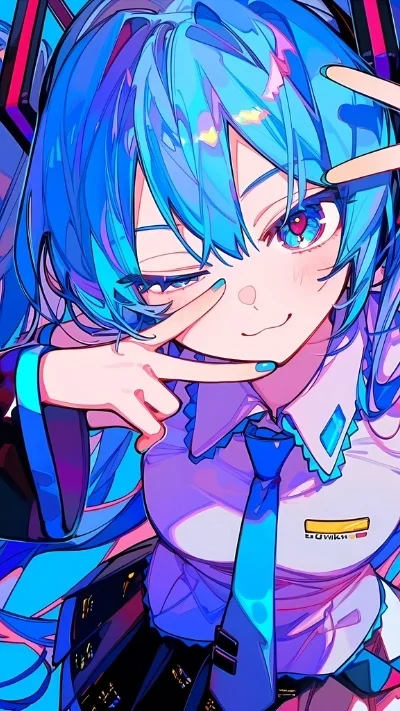 ảnh nền anime nữ cute vui nhộn