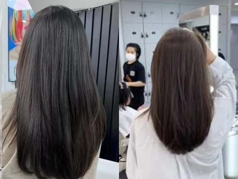 Tóc thẳng tự nhiên