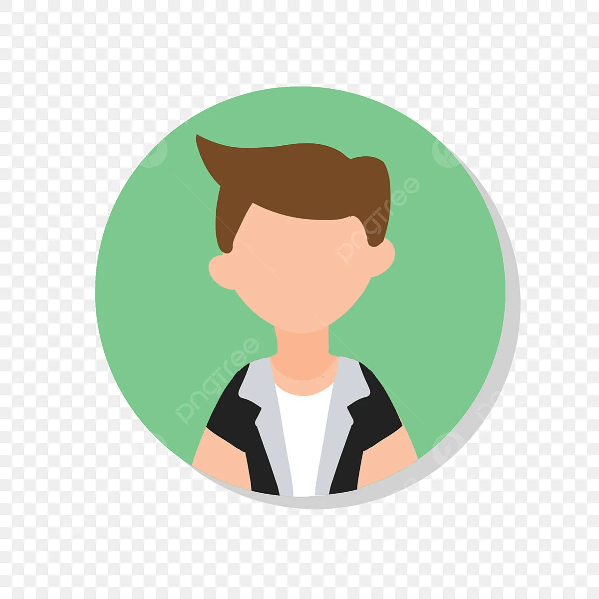 hình ảnh đại diện avatar nam phong cách hoạt hình phẳng