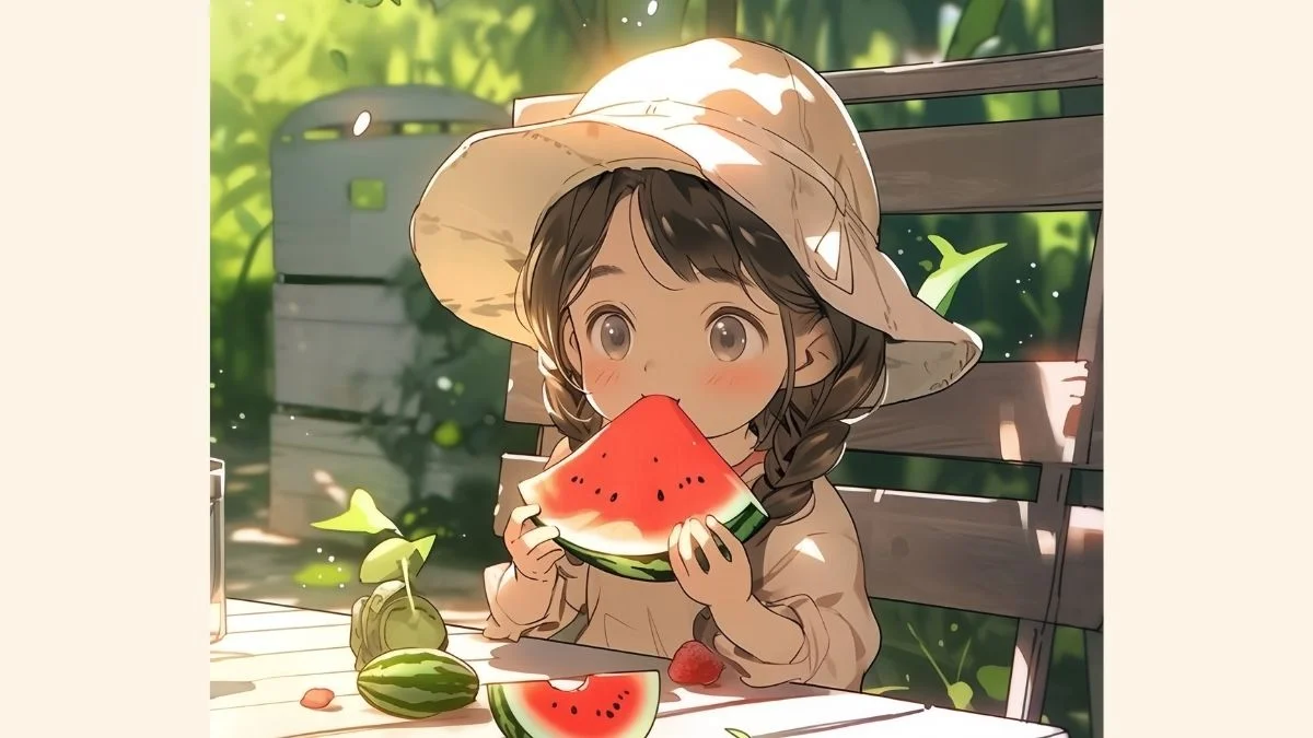 Hình ảnh vẽ tranh anime nữ cute