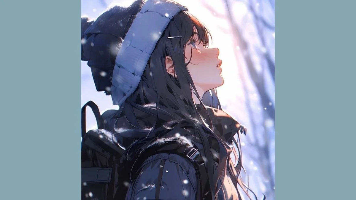 Hình vẽ tranh anime nữ buồn