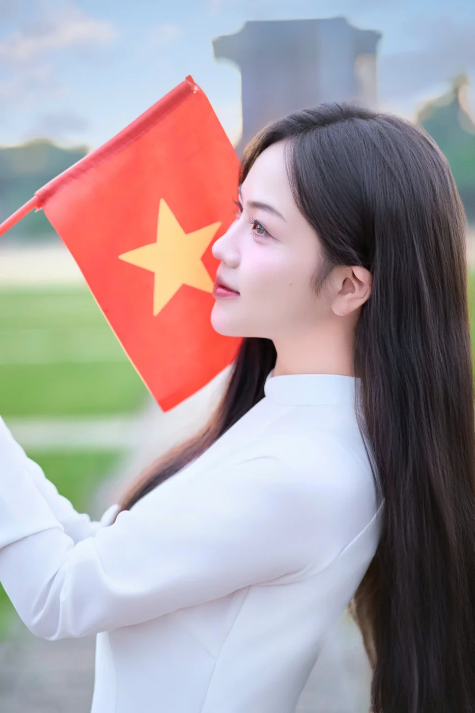 Trào lưu chụp ảnh áo dài dịp 30-4 của giới trẻ Hà Nội
