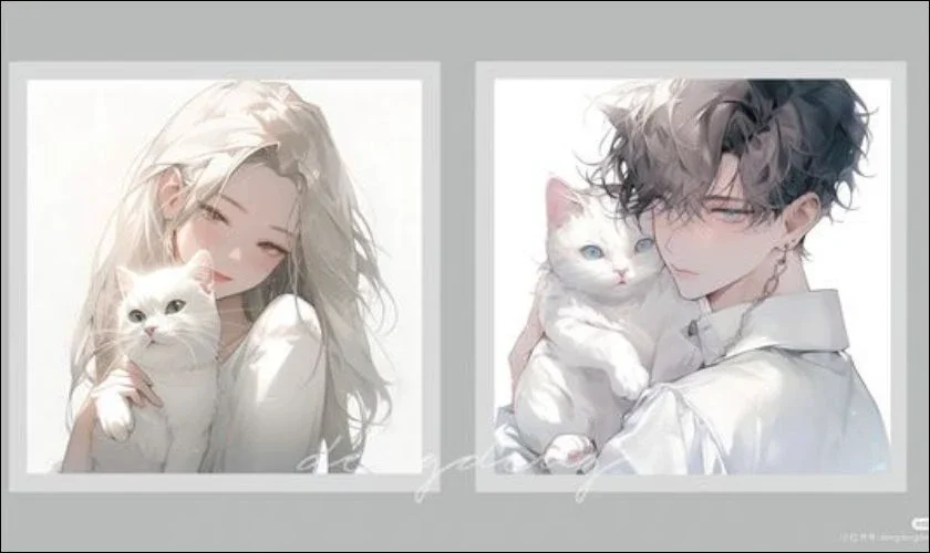 Hình anime cặp đôi dễ thương