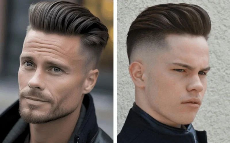 Tóc nam undercut pompadour short