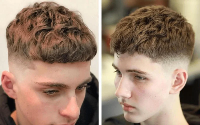 Tóc nam undercut quiff học sinh