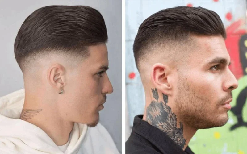Tóc nam undercut ngắn cho mặt dài