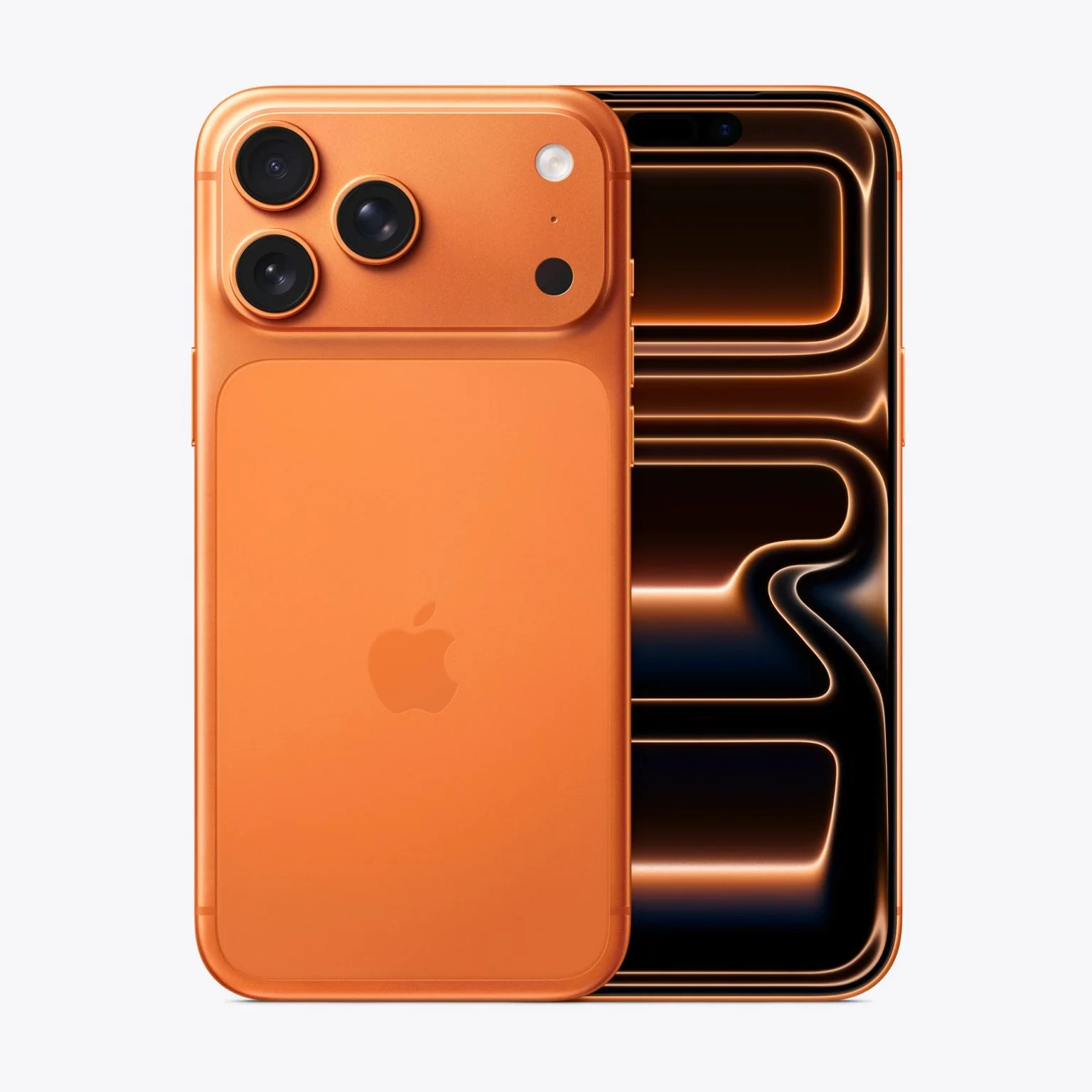 Hình ảnh iPhone 17 với thiết kế concept màu cam nổi bật và hiện đại