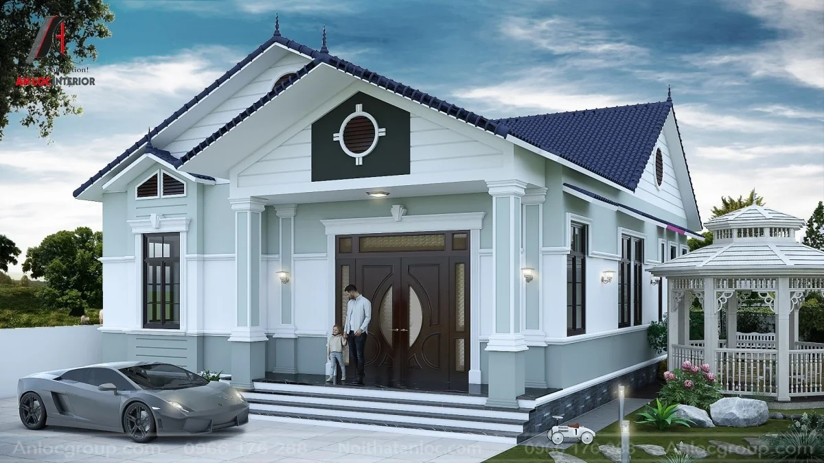 Mẫu nhà cấp 4 đẹp 100m2 mái thái (2)