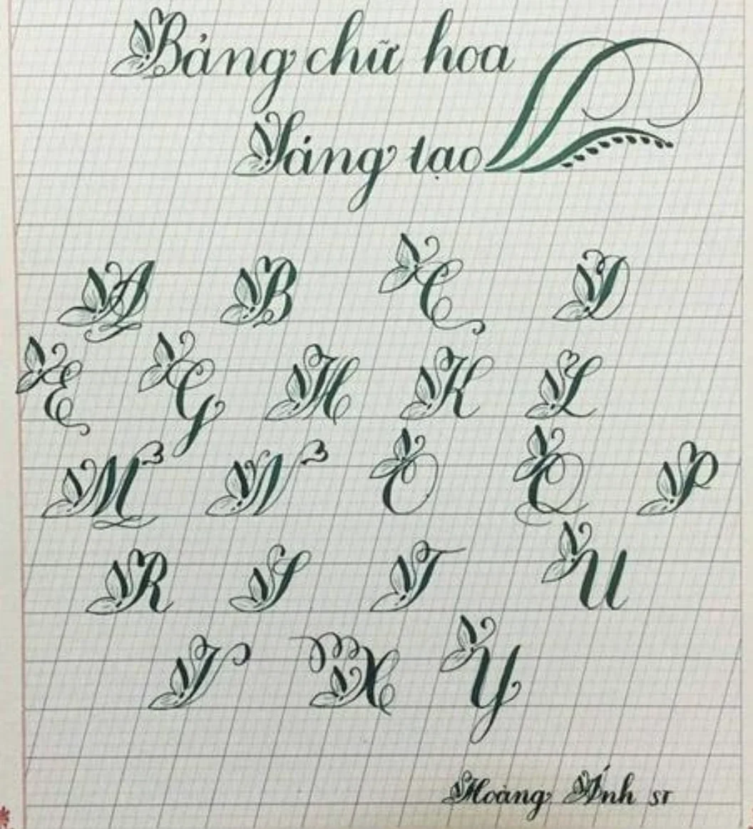Mãn nhãn" với những mẫu chữ hoa đẹp và ấn tượng