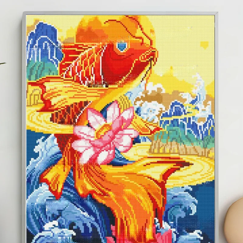 Tranh đính đá đẹp, hướng dẫn làm tranh đính đá (3)
