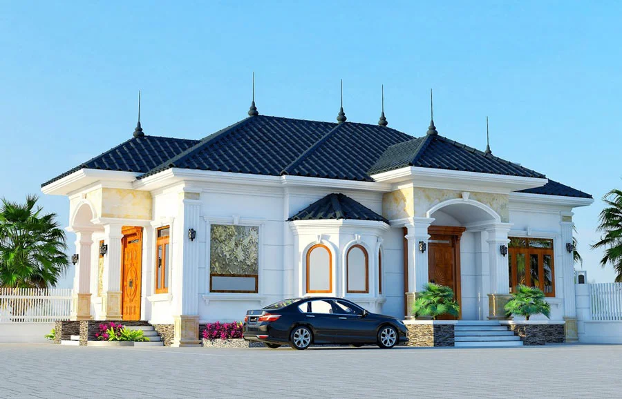 Mẫu biệt thự cấp 4 mái Nhật