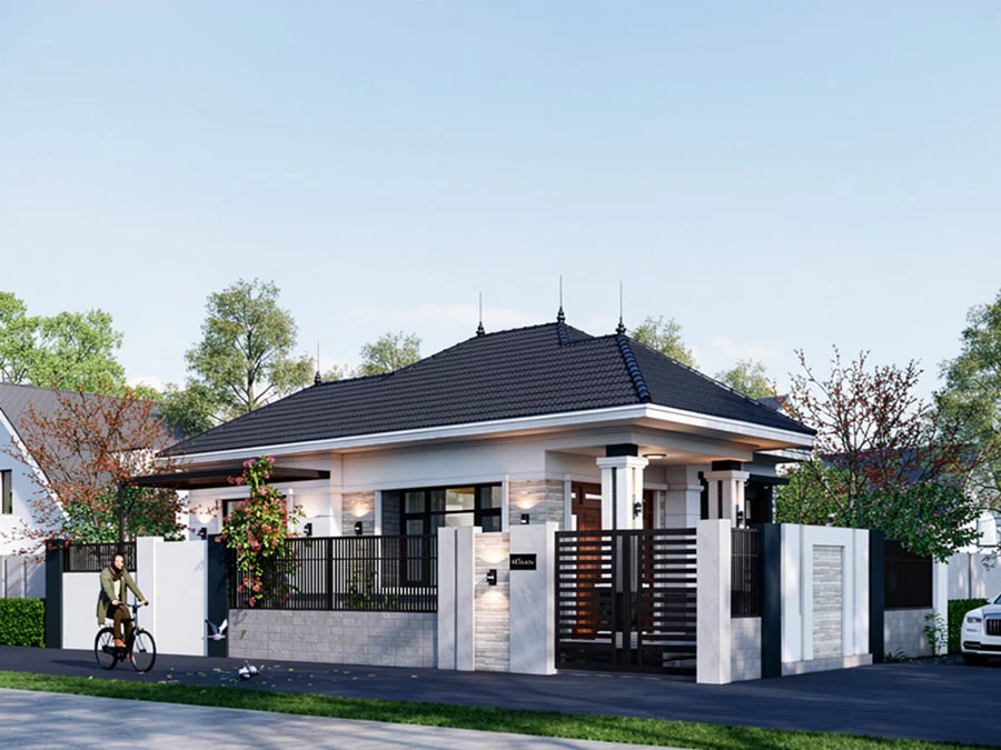 Nhà cấp 4 mái Nhật 80m2 (3)