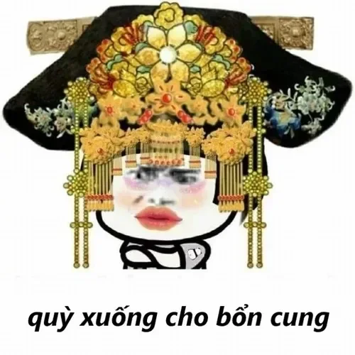 Meme tất cả quỳ xuống cho bổn cung – biểu tượng quyền lực pha trò cực gắt